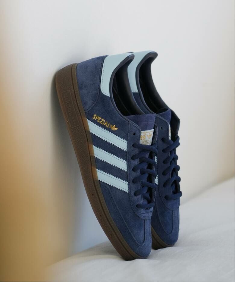 預購┃adidas HANDBALL SPEZIAL 麂皮 海軍藍 膠底 復古天空藍線