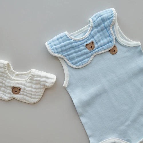 25S/S [日本外銷布料] DTD棉花糖雲朵系列-單肩扣睡眠爬服