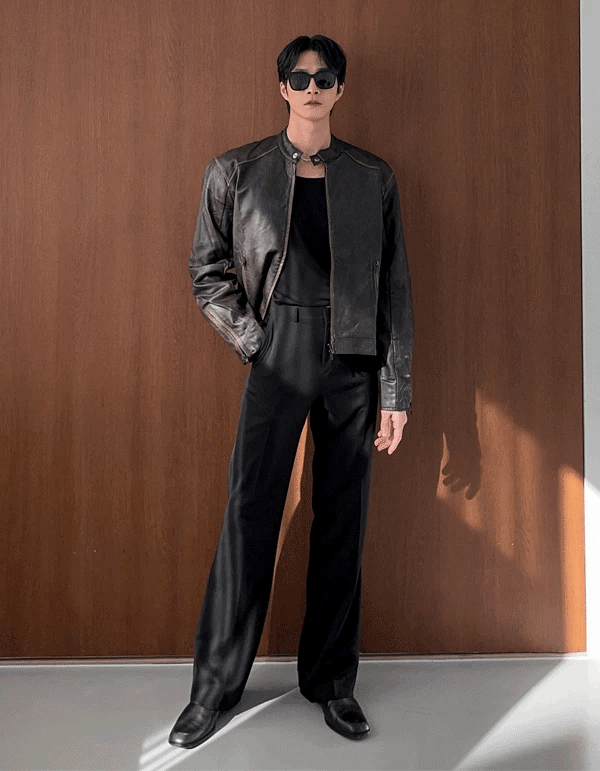 Western水洗機車夾克