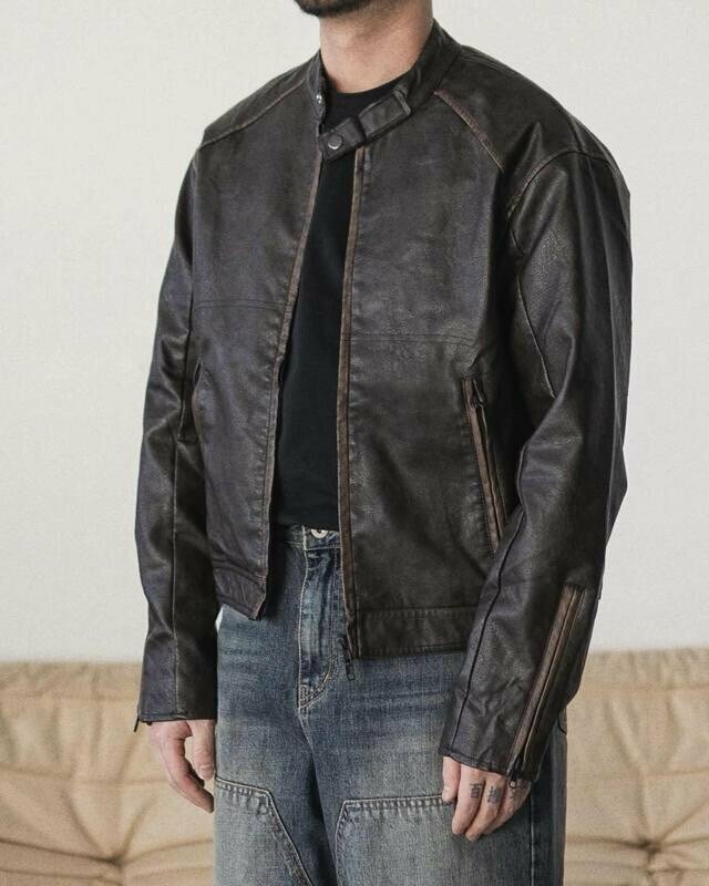 Western水洗機車夾克