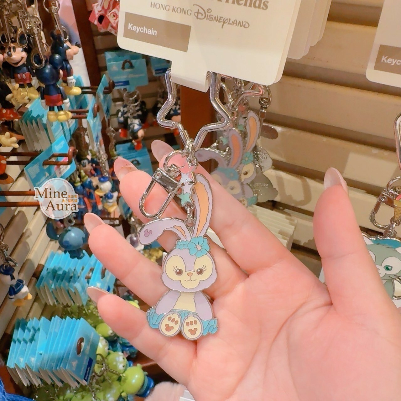 史黛拉露 星黛露 StellaLou 坐姿造型 金屬 鑰匙圈 吊飾 -香港迪士尼樂園
