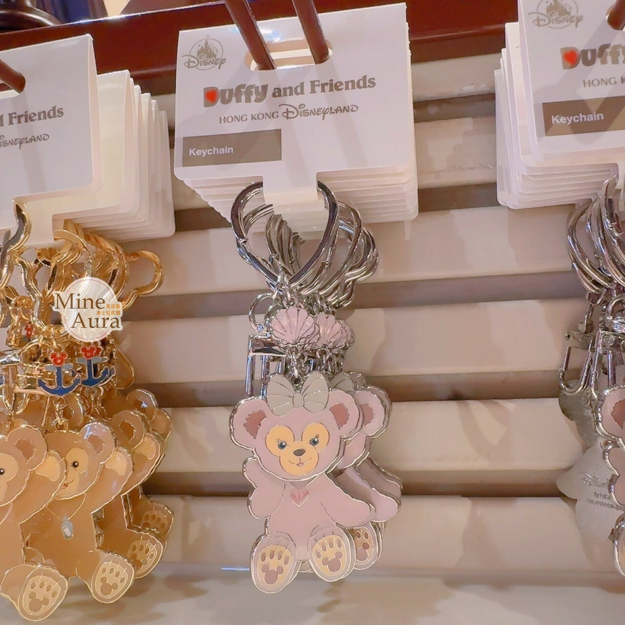 雪莉玫 ShellieMay 坐姿造型 金屬 鑰匙圈 吊飾 -香港迪士尼樂園