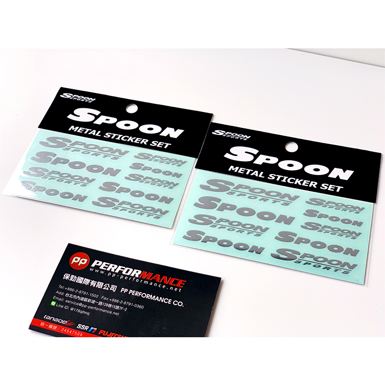 SPOON SPORTS 貼紙組 銀色