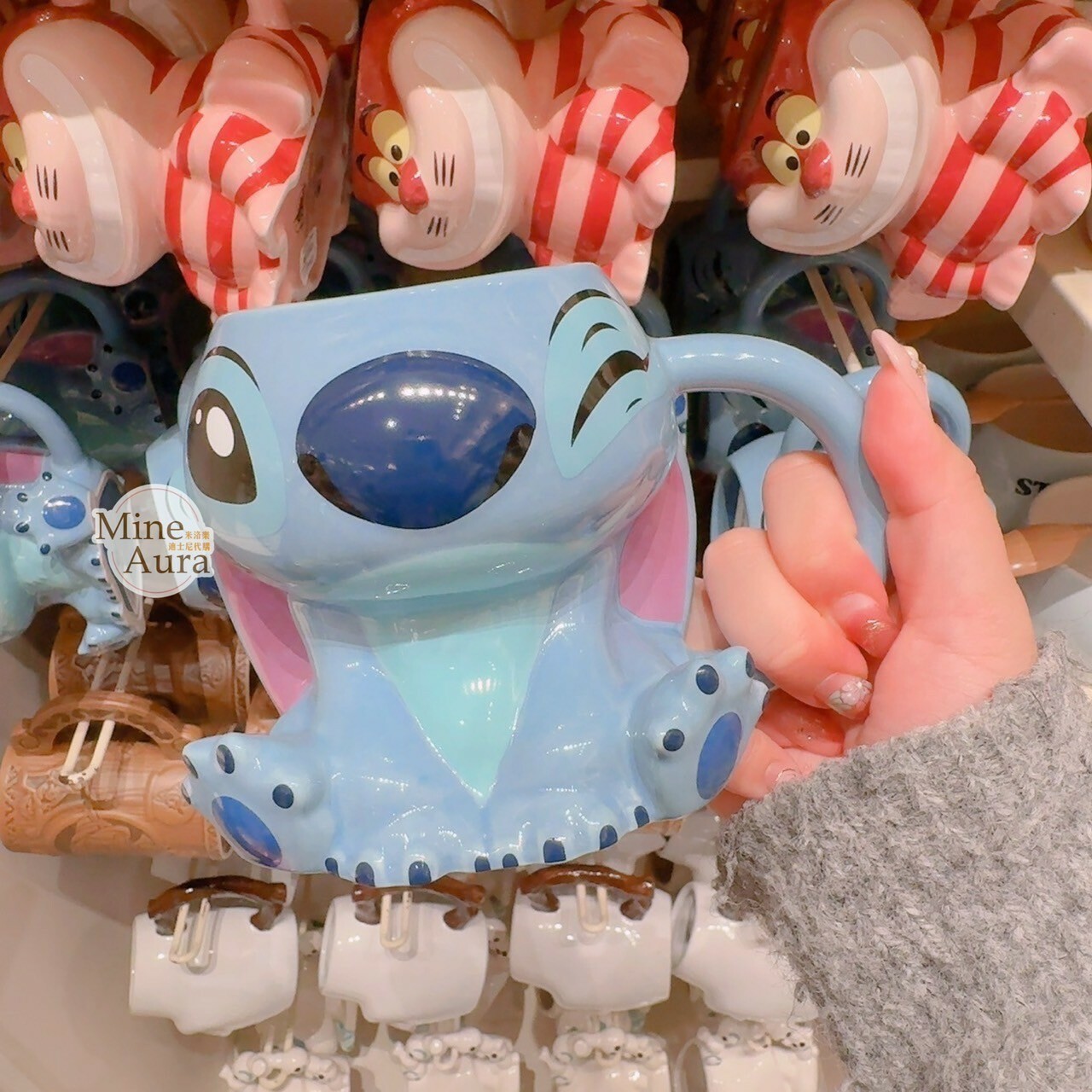 史迪奇 Stitch 眨眼表情 造型 馬克杯 水杯 星際寶貝 Lilo & Stitch -香港迪士尼樂園