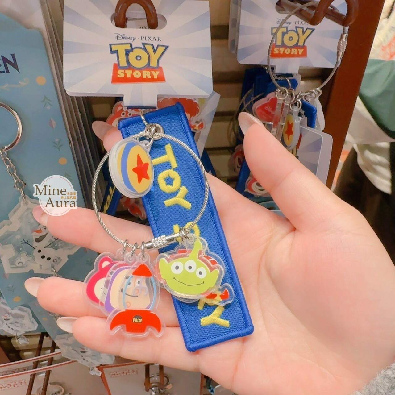 玩具總動員 Toy Story 英文字母 布標造型 鑰匙圈 吊飾 -香港迪士尼樂園