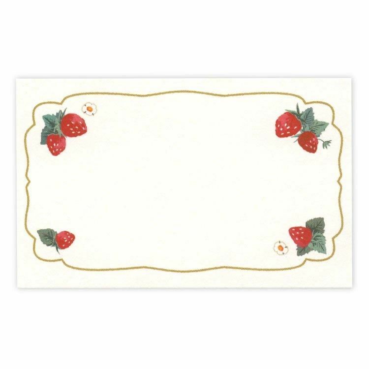 草莓 8枚 名片小卡片｜日本ACTIVE CORPORATION