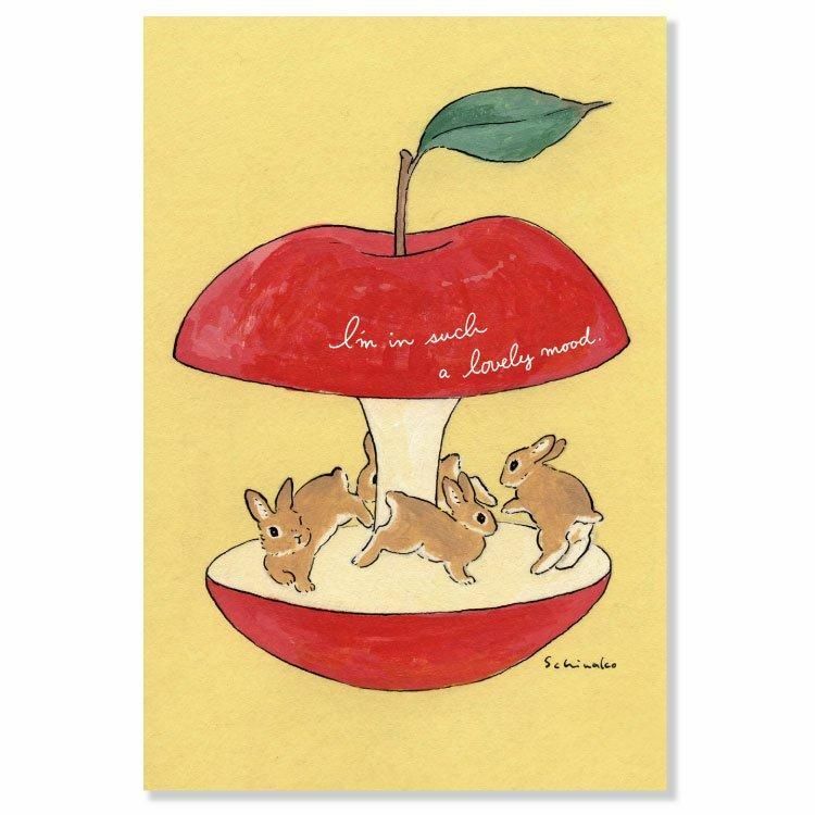 好心情 兔子 森山標子 明信片｜日本ACTIVE CORPORATION