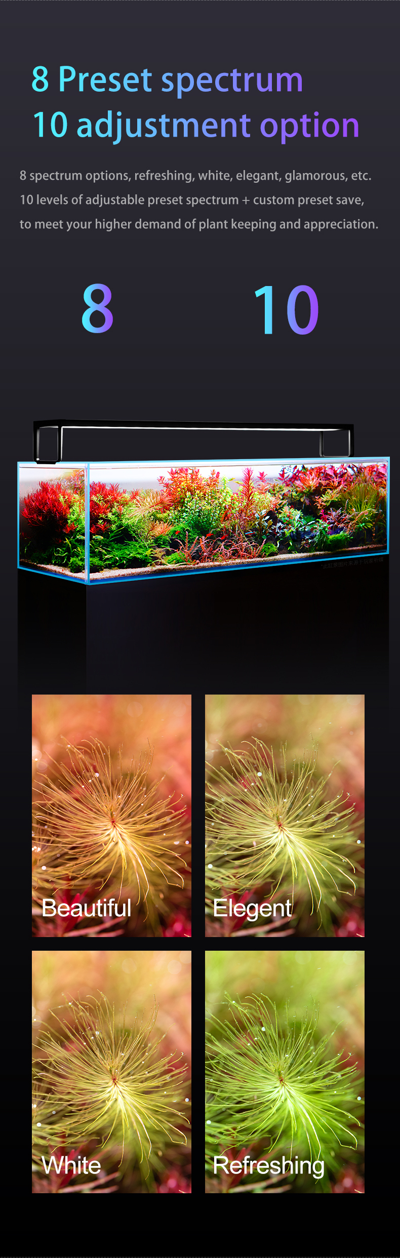 NETLEA 尼特利水草燈 AT5S | 第三代專業級全光譜LED水草燈  [國際英語版三腳插/簡體版]