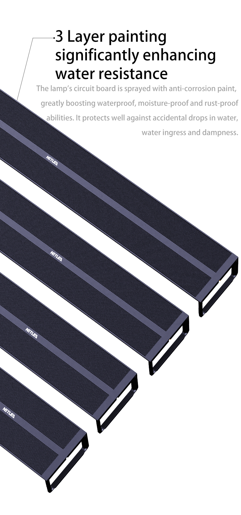 NETLEA 尼特利水草燈 AT5S | 第三代專業級全光譜LED水草燈  [國際英語版三腳插/簡體版]