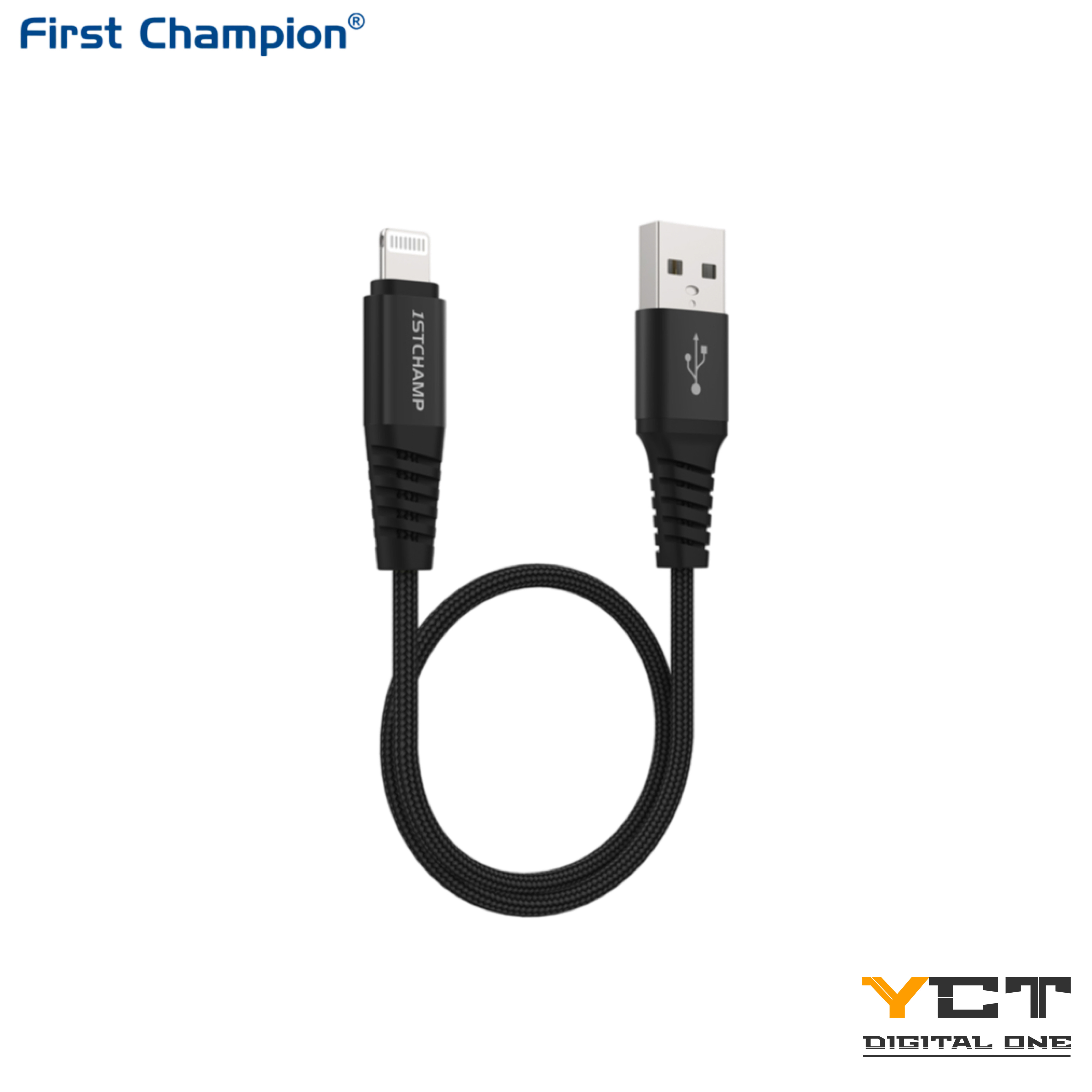 USB-A 至 Lightning 數據充電線(MFi), 尼龍編織 30cm, LTA-NY030