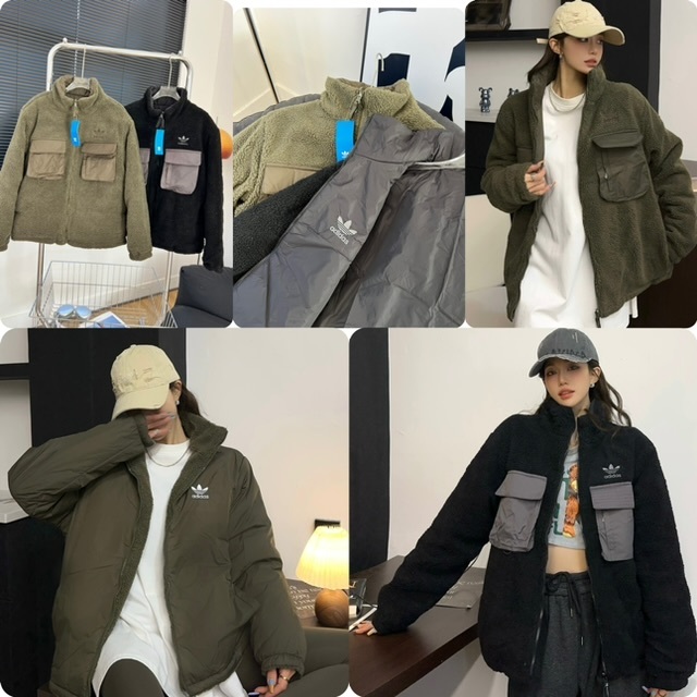 Adi*das 羊羔毛雙面可穿外套 -25LBL8162