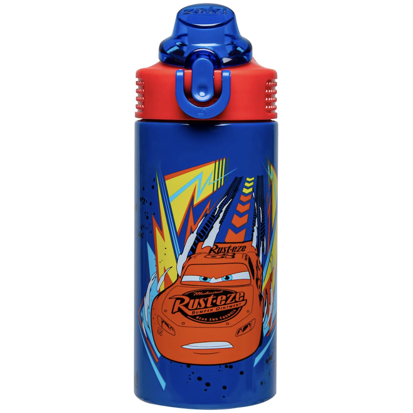 美國 Zak Designs 不鏽鋼真空兒童保溫吸管瓶水壺 - 反斗車王