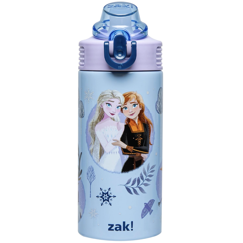 美國 Zak Designs 不鏽鋼真空兒童保溫吸管瓶水壺 - Frozen