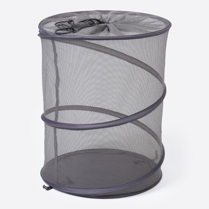 SP 折疊式網狀洗衣籃/灰