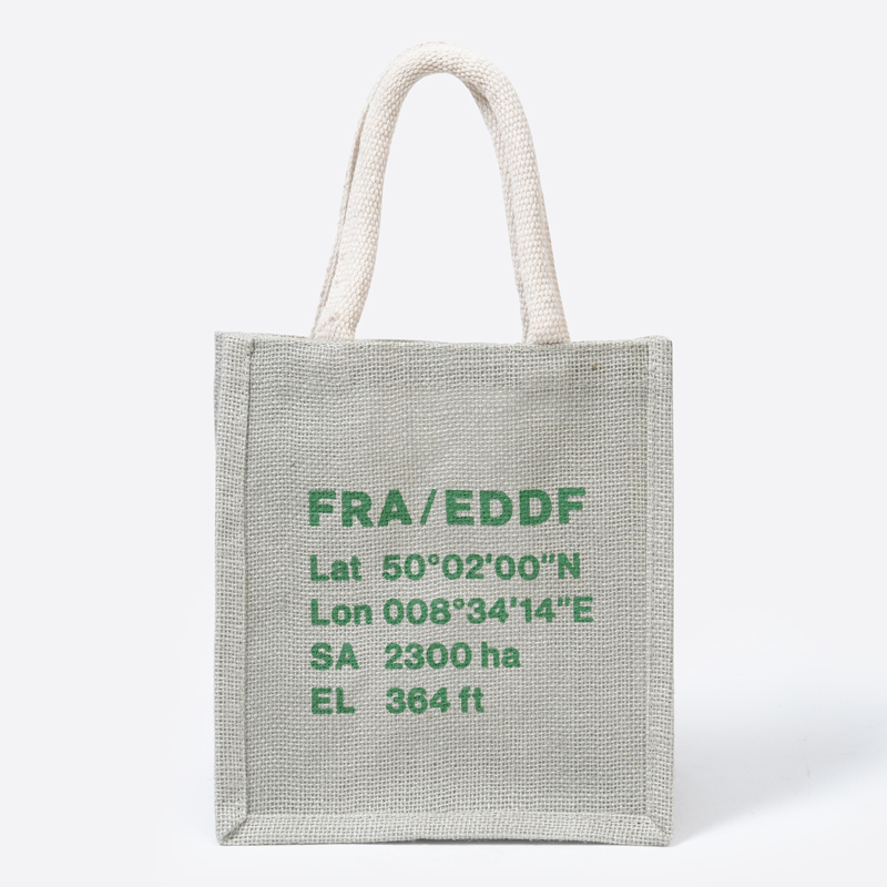 SP A6麻布手提袋/淺灰 21x24x14cm