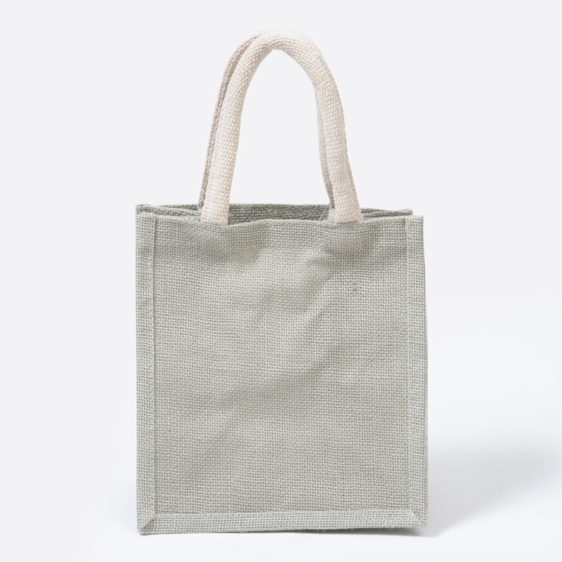 SP A6麻布手提袋/淺灰 21x24x14cm