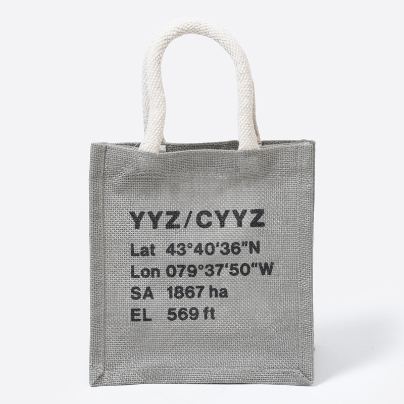 SP A6麻布手提袋/深灰 21x24x14cm