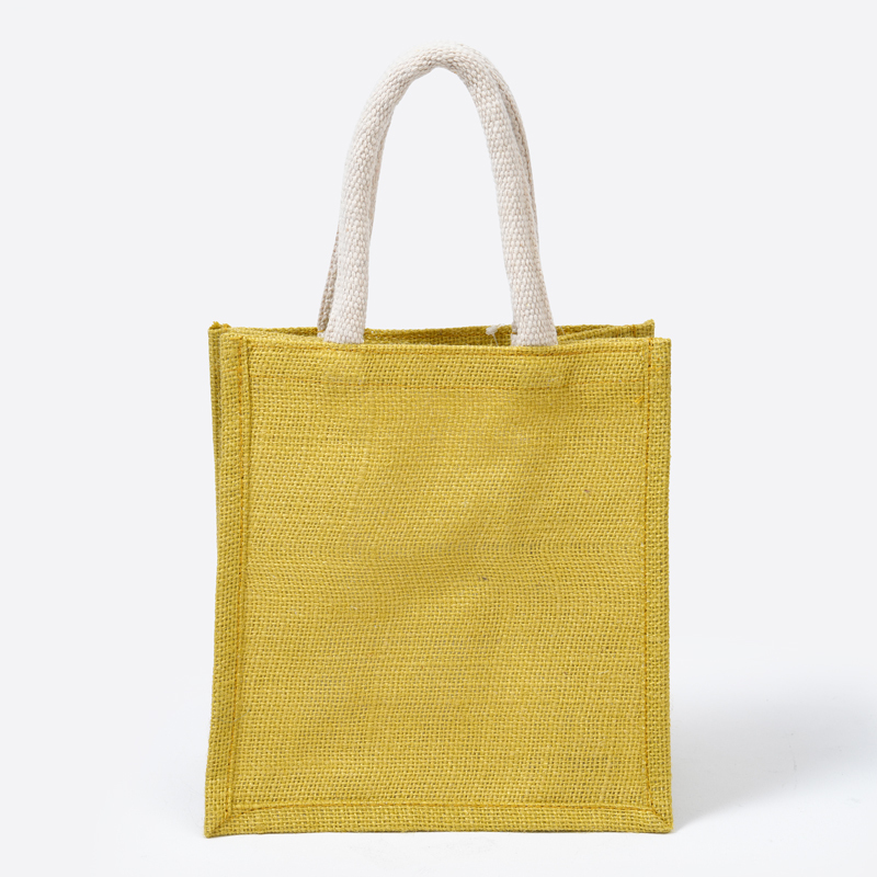 SP A6麻布手提袋/黃 21x24x14cm