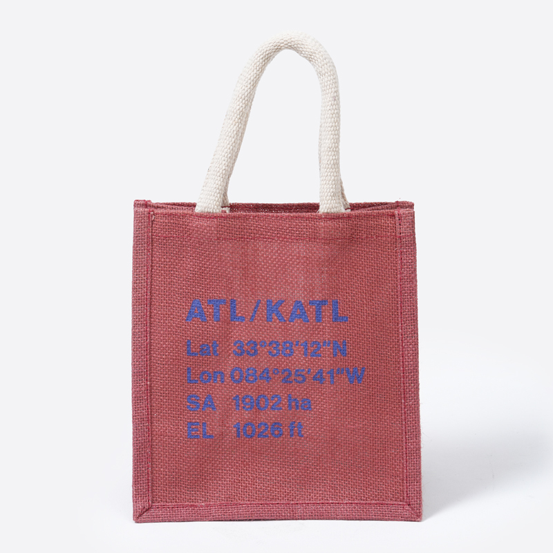 SP A6麻布手提袋/紅 21x24x14cm