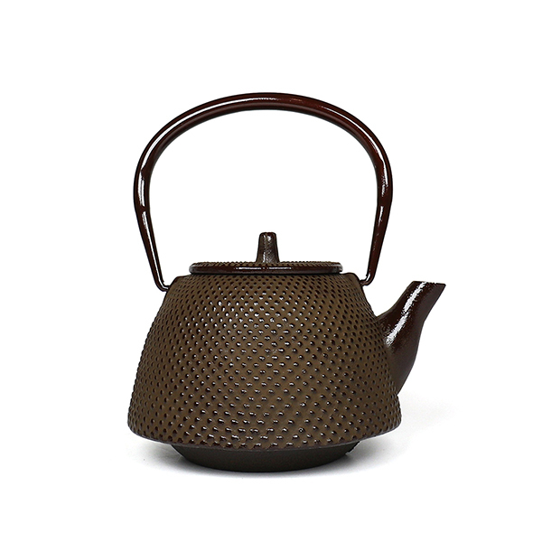 【岩戶鑄工所】南部型霰 急須0.4L-茶