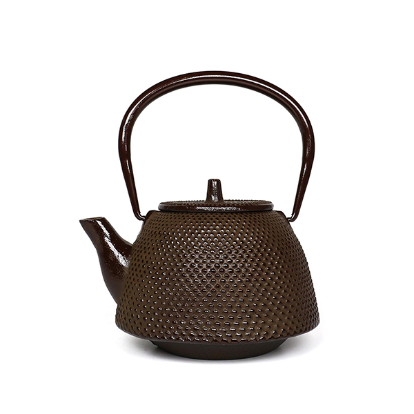 【岩戶鑄工所】南部型霰 急須0.4L-茶