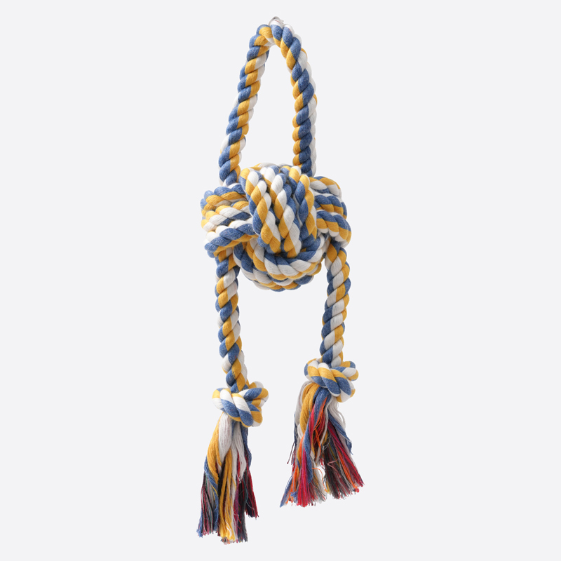 SP 犬用玩具/藍繩結繩索