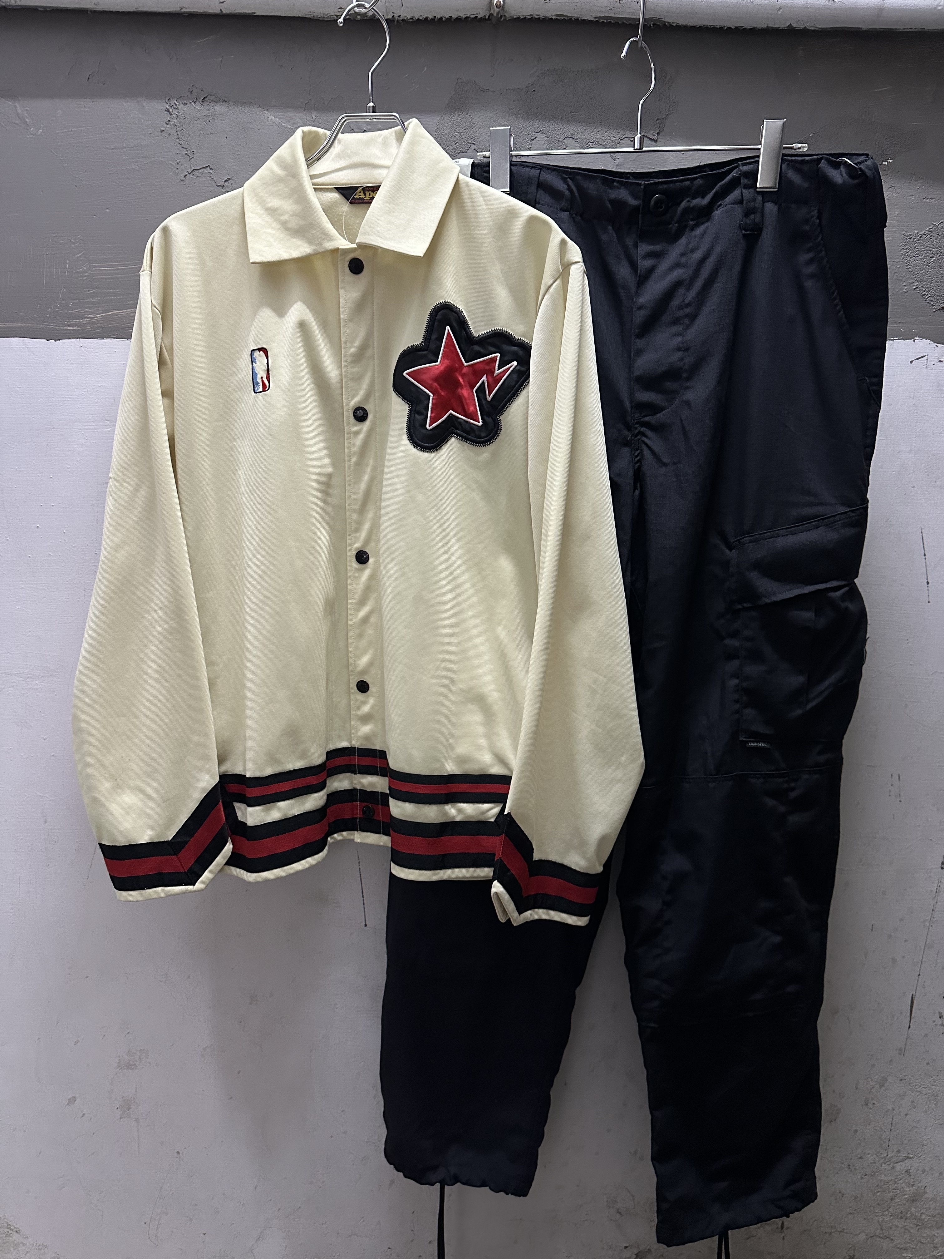 OLD APE( A BATHING APE ) Basketball Type Jacket Made in Japan
