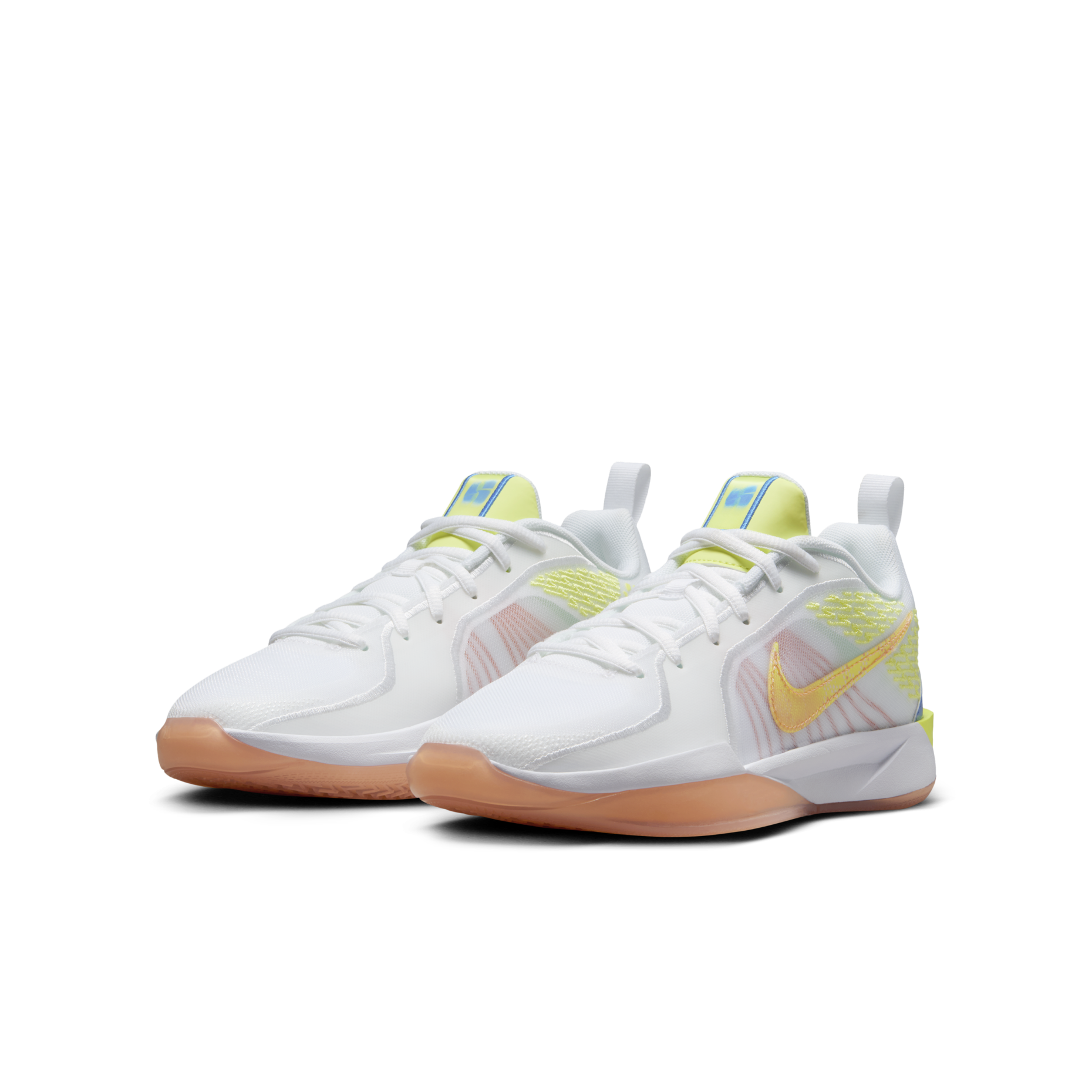 大童鞋 女生尺寸 NIKE Sabrina 2 'Light Lemon Twist' GS 白黃藍 實戰 緩震 籃球鞋【HF1188-100】