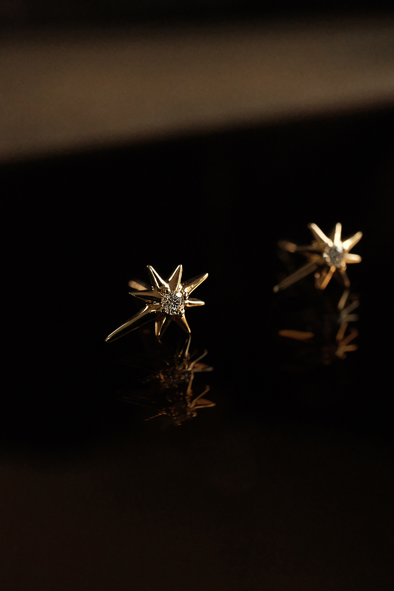 18K Twinkle star 耳環