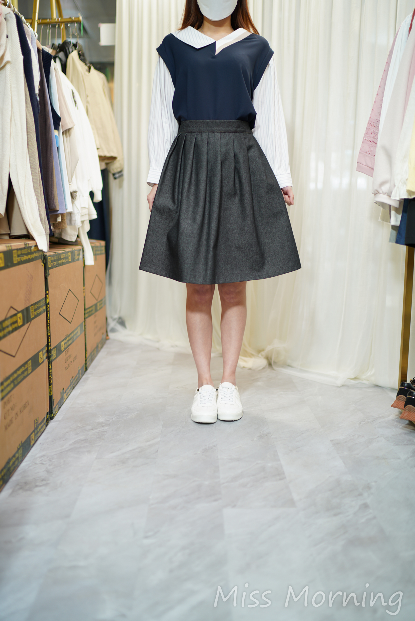 高質假2件雪紡衫(14434)