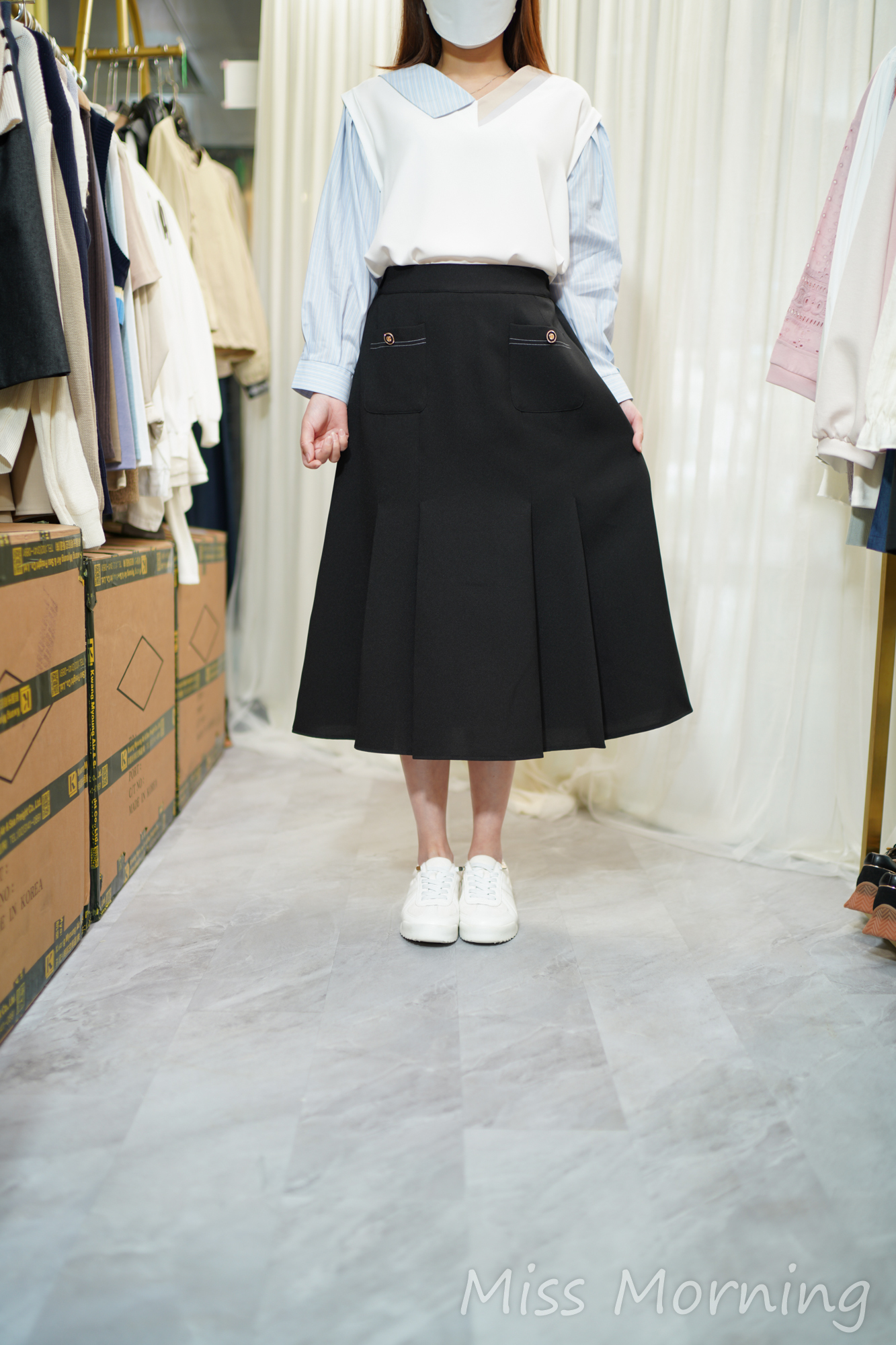 高質假2件雪紡衫(14434)