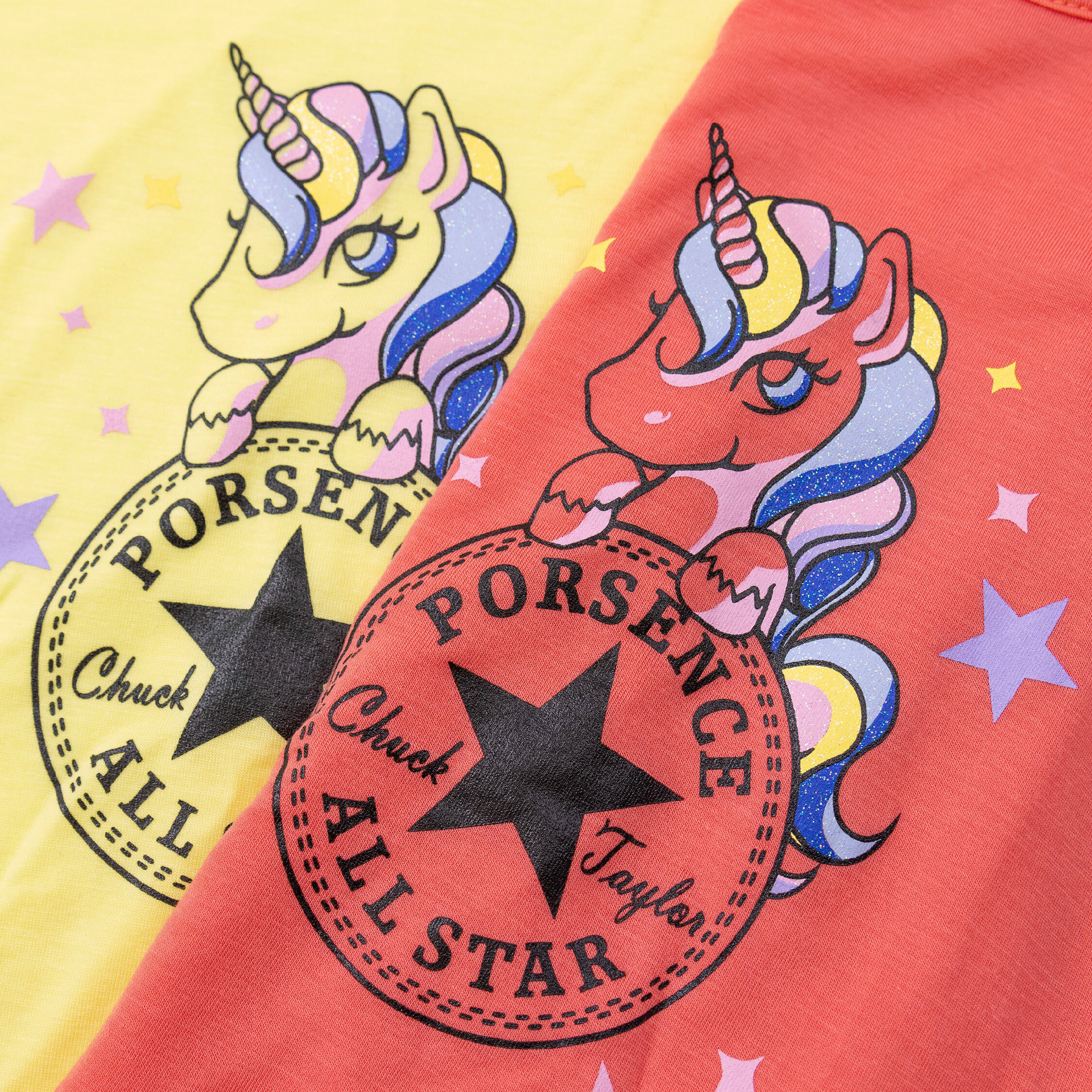 波紳士【22024】閃閃獨角獸親膚天絲荷葉袖上衣＊二色