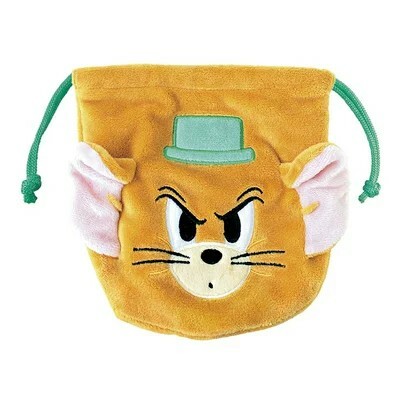 【現貨】湯姆貓與傑利鼠Tom and Jerry 束口袋 毛絨收納袋 配件袋 萬用袋 吊飾娃娃 掛件 鑰匙圈