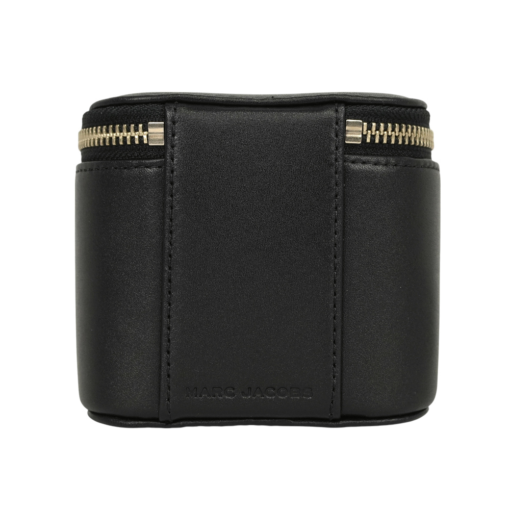 【MARC JACOBS】Vanity 平滑皮革銀鍊迷你化妝包/斜背包(黑色)2F4SMN095S02 001