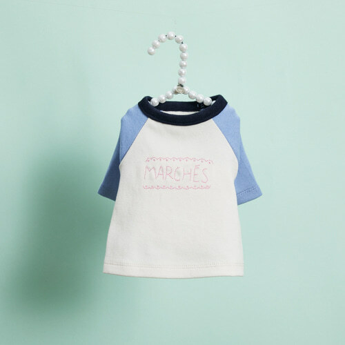 Louisdog MARCHE刺繡 T shirt