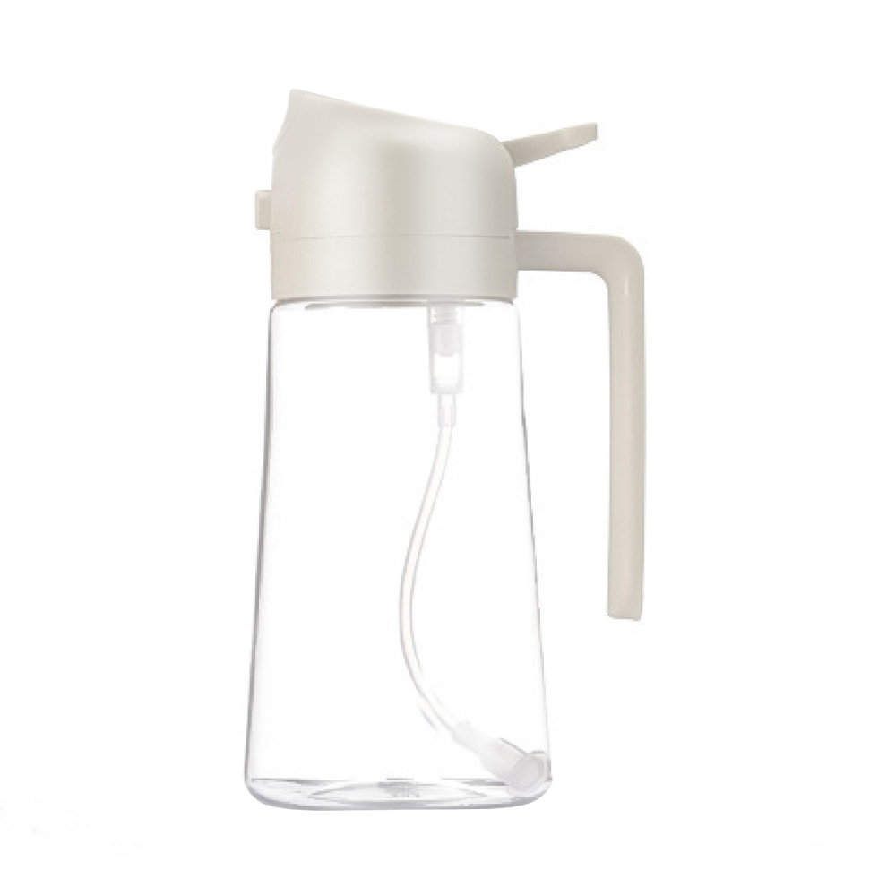 【元氣熊】兩用玻璃油壺/450ml/暖灰色