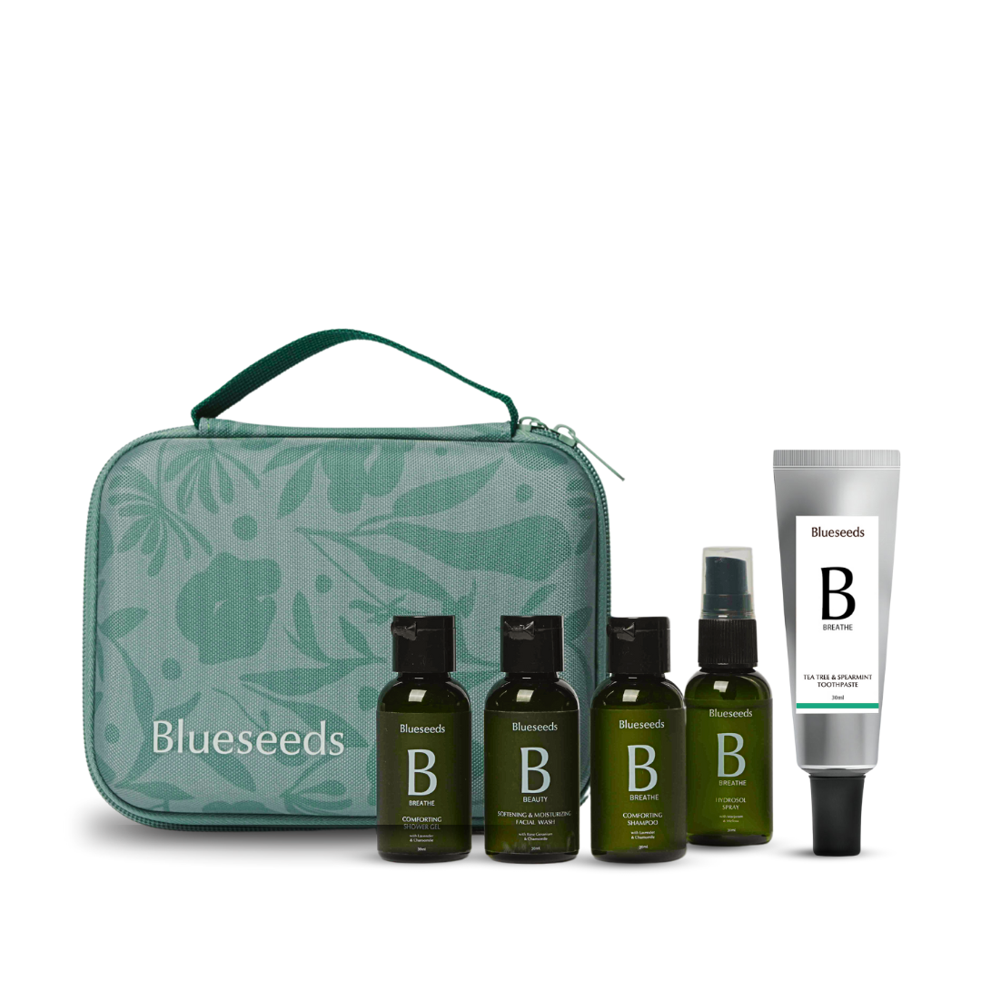 【永續旅遊】3~7 天旅行 6 件組 ( 潔顏 / 化妝水 / 沐浴 / 洗髮 / 牙膏 / 束口袋 or 過夜包 )