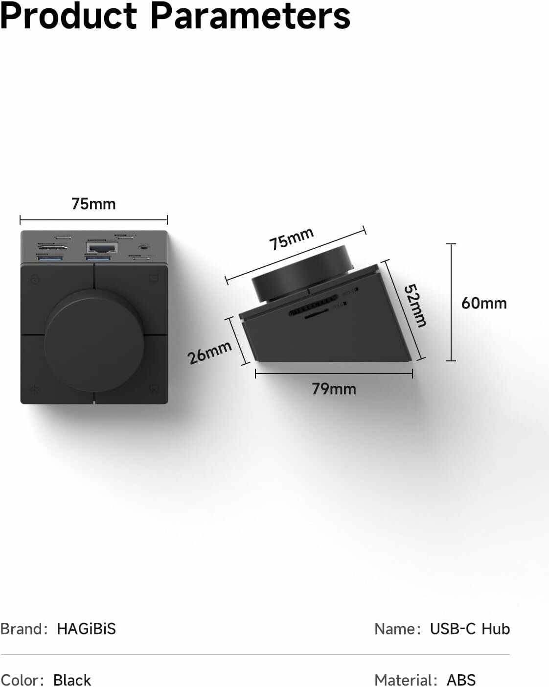 Hagibis 9合1 附助轉盤 USB-C 電腦擴展器