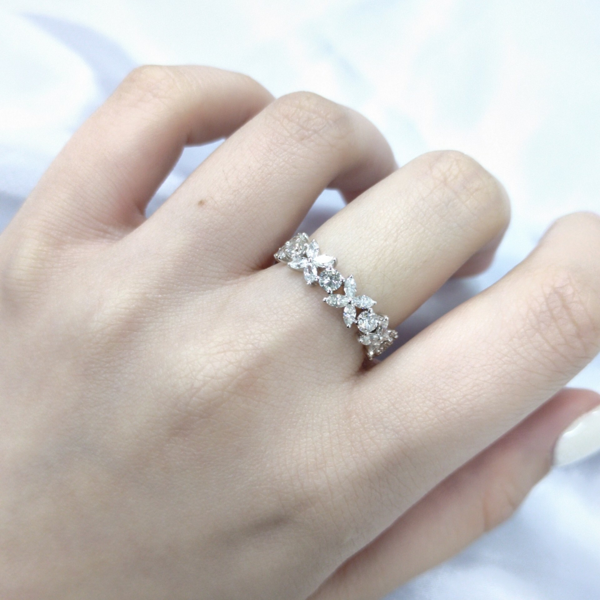 18K White Gold 2.03ct Diamond Eternity Ring