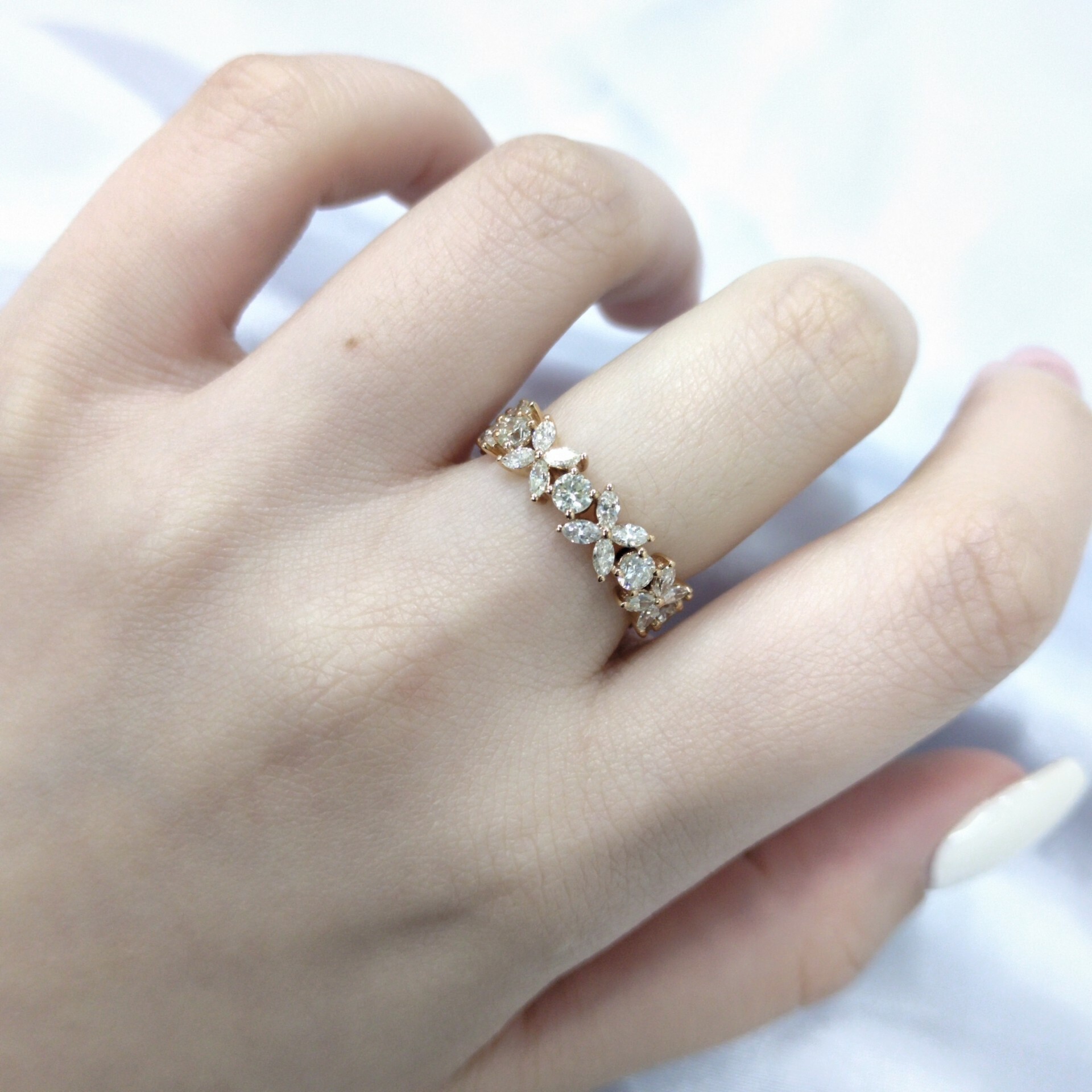 18K Rose Gold 2.08ct Diamond Ring