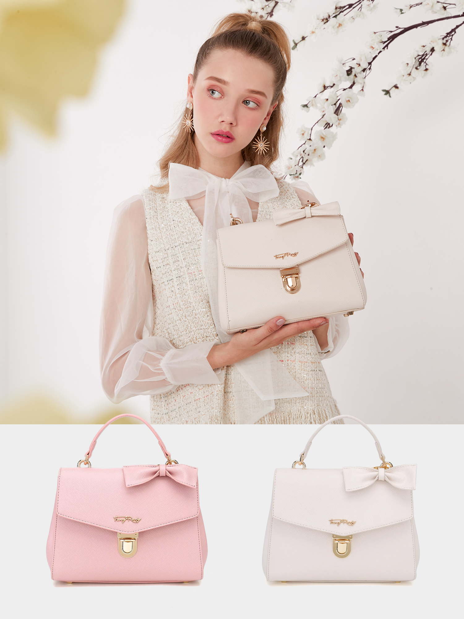 Fancy Bow Bow Shoulder Bag