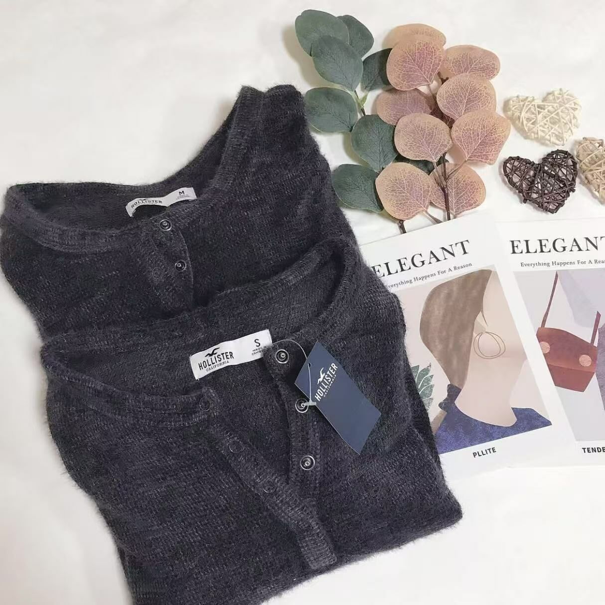 HOLLISTER COZY EYELASH HANLEY TOP