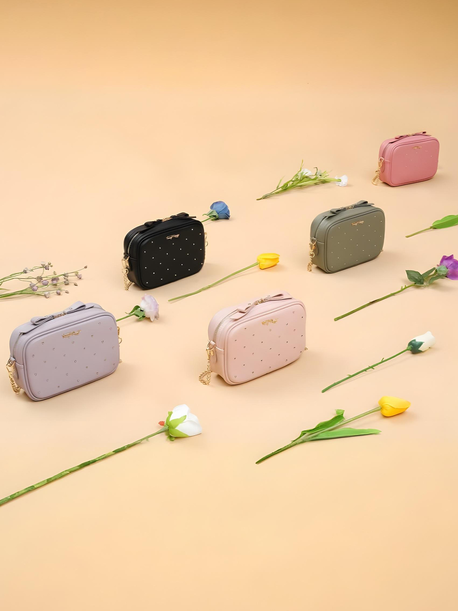 Fancy Bow Bow Stud Camera Bag