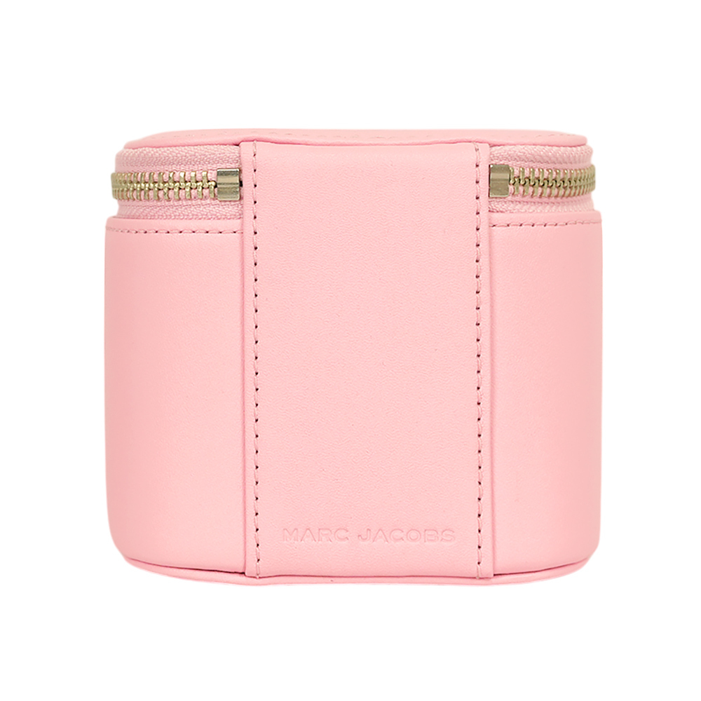 【MARC JACOBS】Vanity 平滑皮革銀鍊迷你化妝包/斜背包(蝴蝶結粉)2F4SMN095S02 669