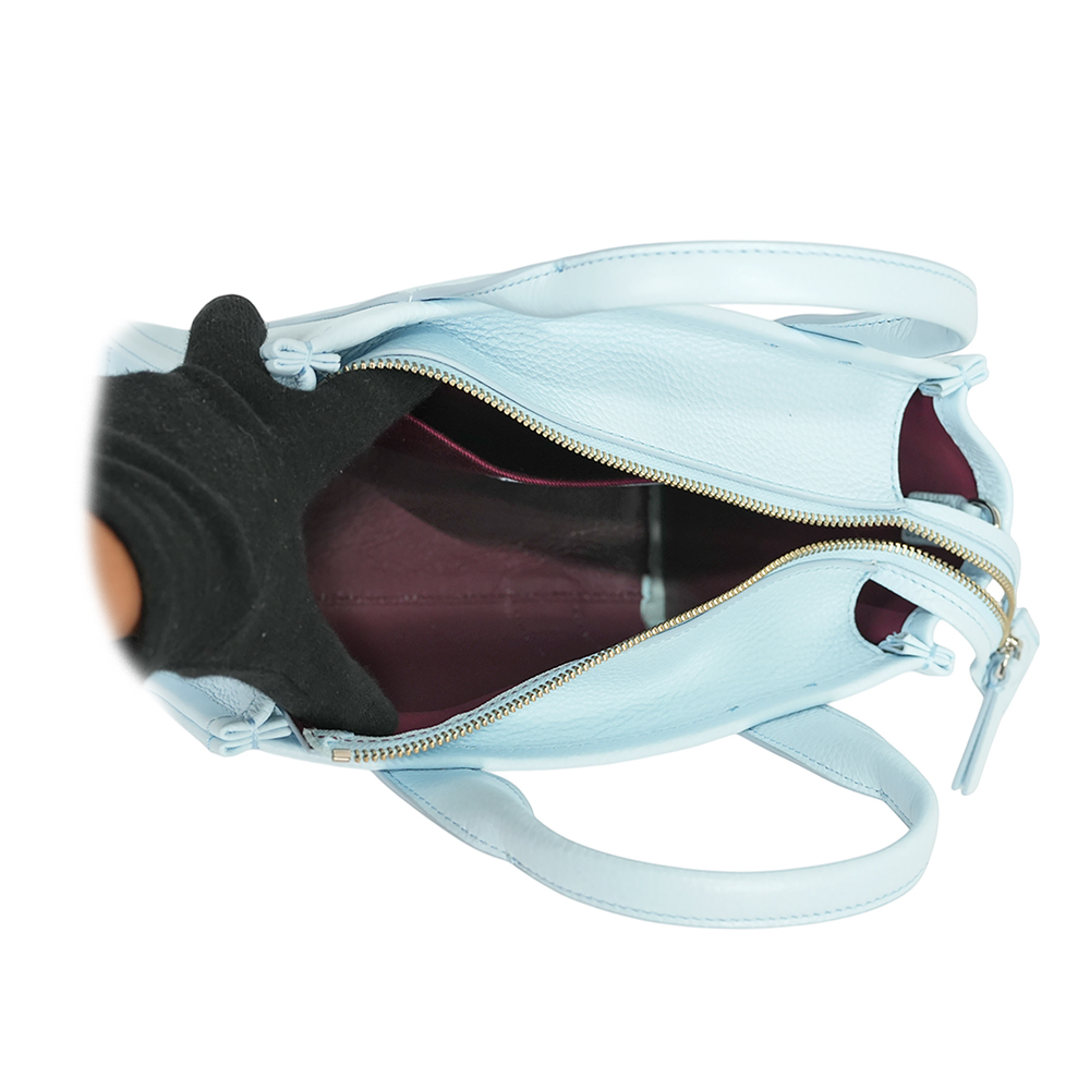 【MARC JACOBS】THE LEATHER TOTE 粒面皮革小款托特包(雲藍色)H009L01SP21 465