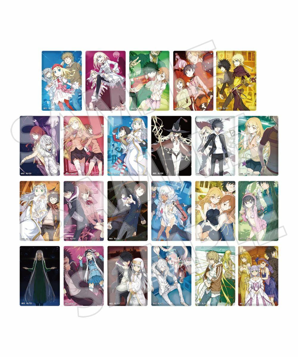 預購-『魔法禁書目錄』 20周年紀念 集換式方形徽章 電擊文庫書封插圖 Ver. PACK盲盒販售 隨機出貨【日本進口精品】