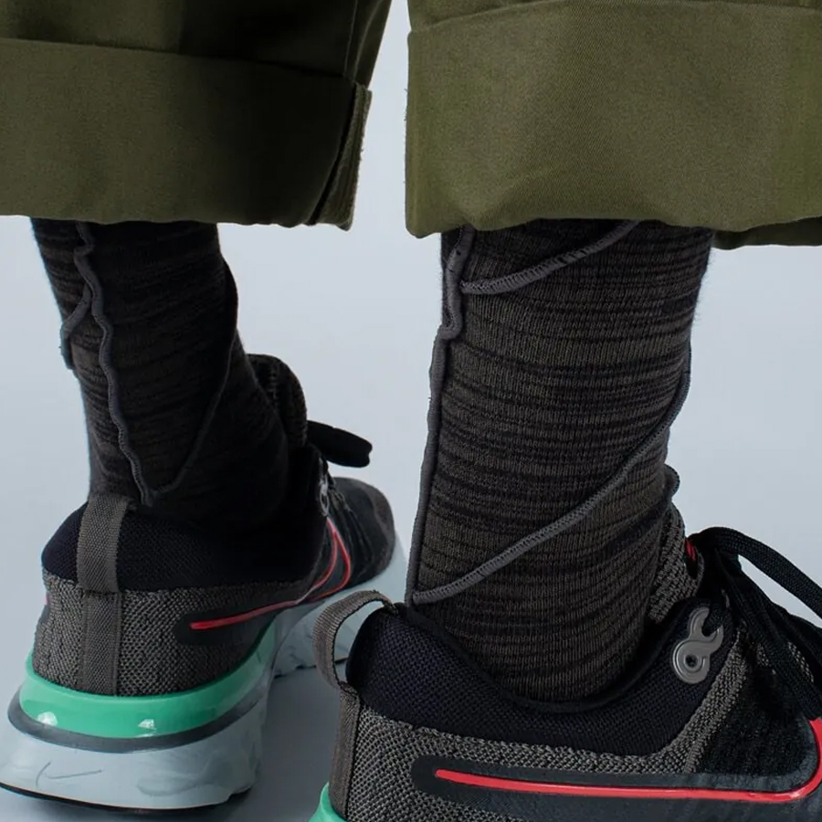 nozzle quiz 萊卡襪子 拷克 立體紋理 沙縫/軍縫/岩縫 Overlock 中筒休閒襪