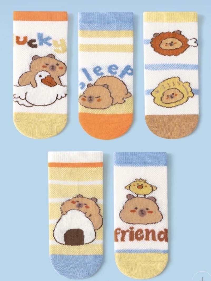 兒童襪（𝚂~X𝙻)水豚/恐龍