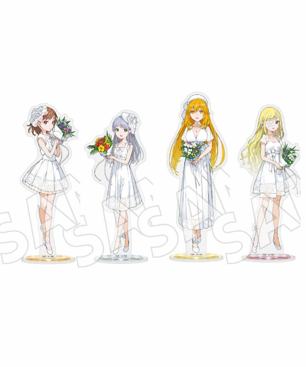 預購-『魔法禁書目錄』 20周年紀念 壓克力人形立牌 白色洋裝 Ver. 系列 【日本進口精品】