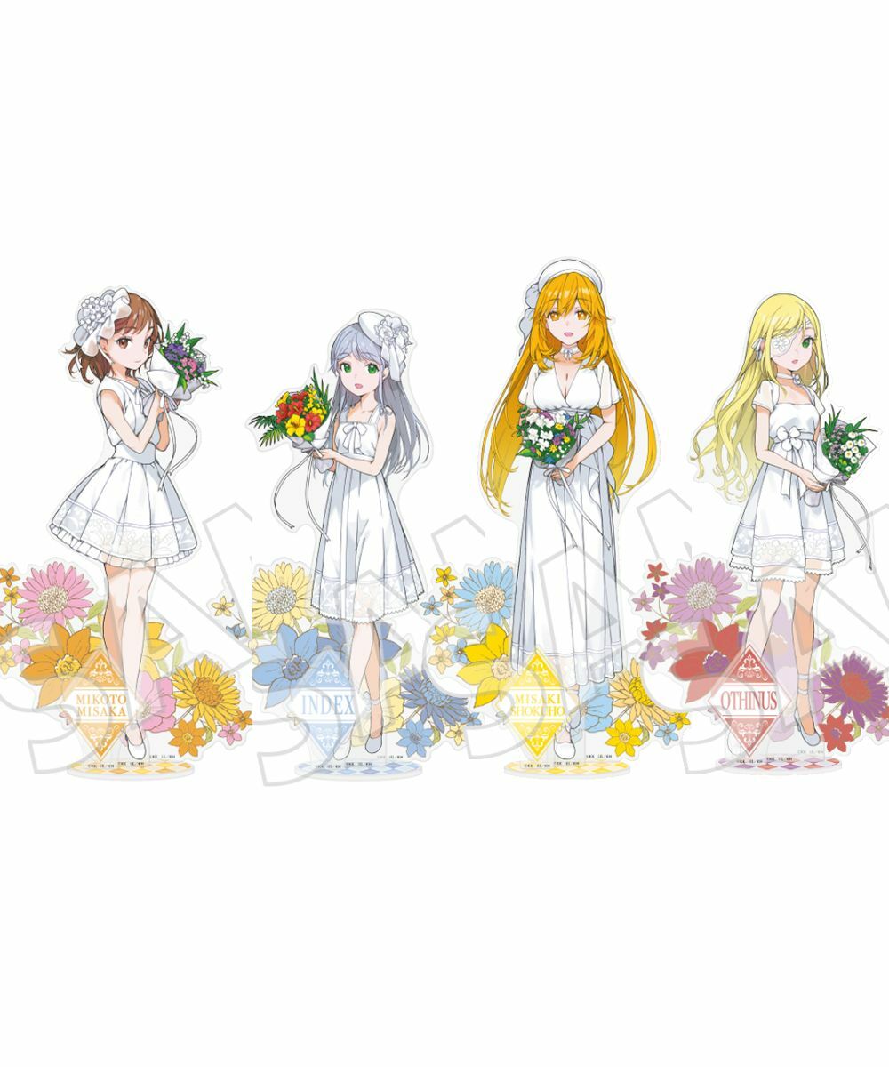 預購-『魔法禁書目錄』 20周年紀念 BIG壓克力人形立牌 白色洋裝 Ver. 系列 【日本進口精品】